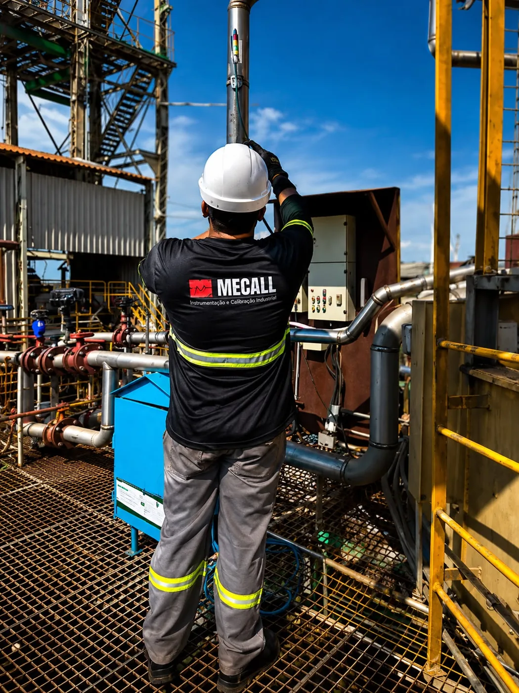 Técnico Mecall em campo
